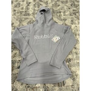 NWT‎ Reebok Hoodie Women's M Polyester Slim Fit Hoodie Lightweight